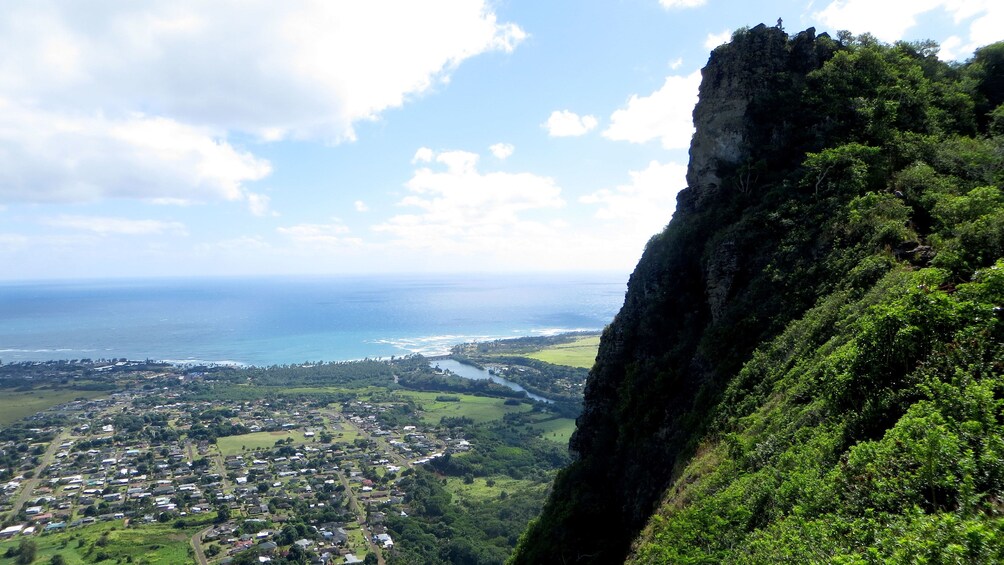 view half way up Nounou Mountain on Kauai