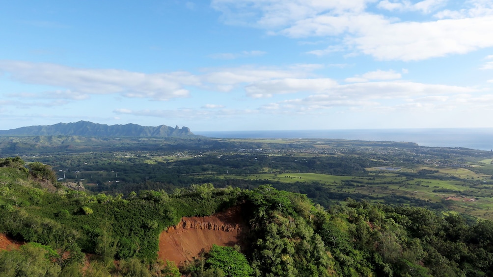 View from on top of Nounou Mountain on Kauai