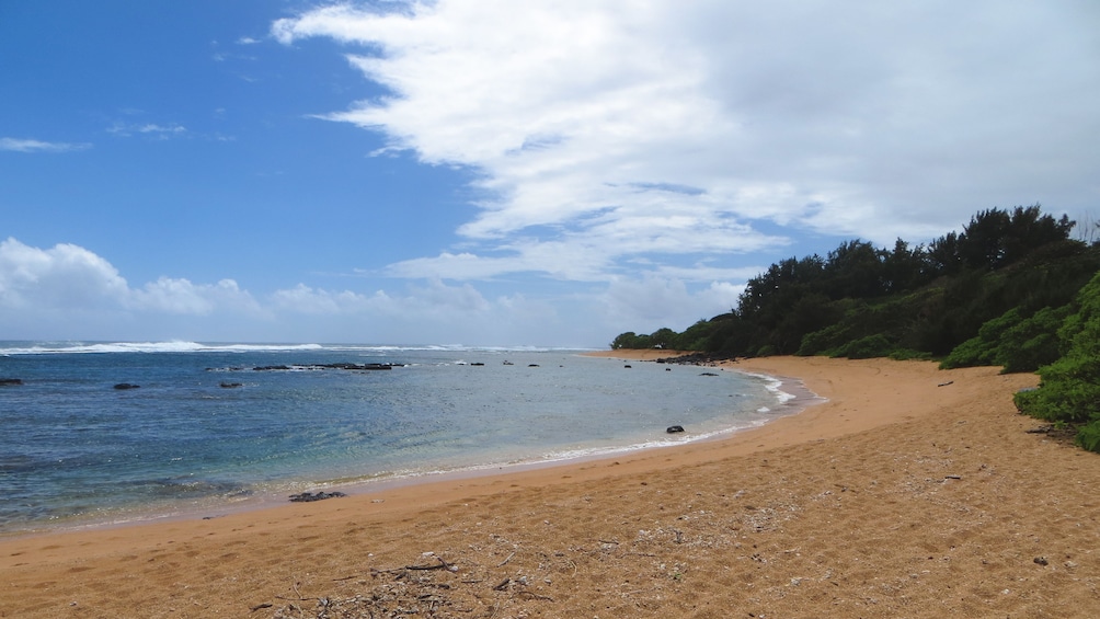 View of beautiful Kauai coastline.