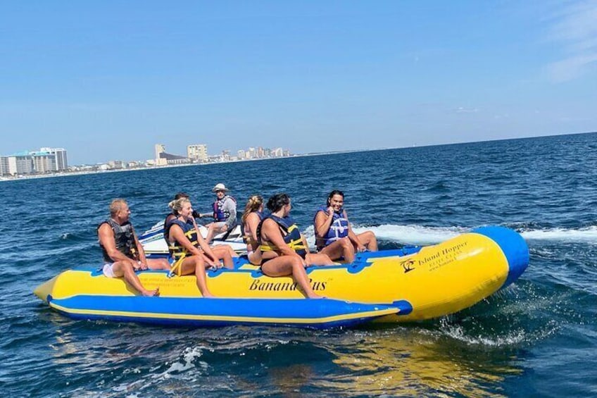 We have the Banana BUS which is the largest, most stable banana boat. 