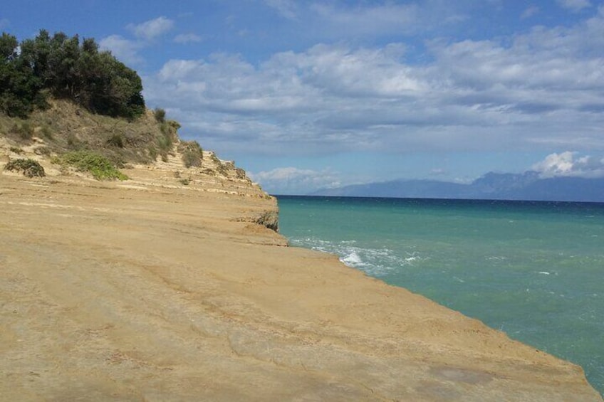 Corfu beach private tour to Porto Timoni, Canal d' Amour and San Stefanos