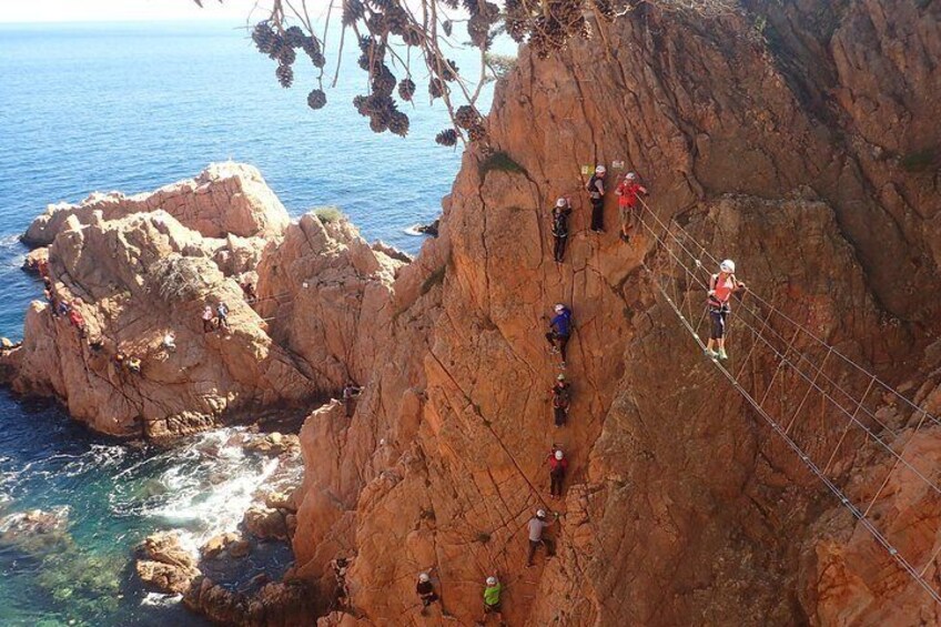 Via ferrata of Sant feliu de guíxols (cala molí)