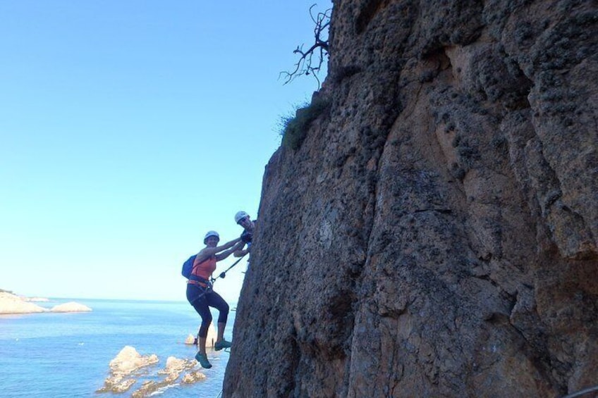 Via ferrata of Sant feliu de guíxols (cala molí)