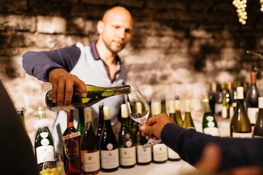 Private tasting of Burgundy wines in Saint Bris Le Vineux