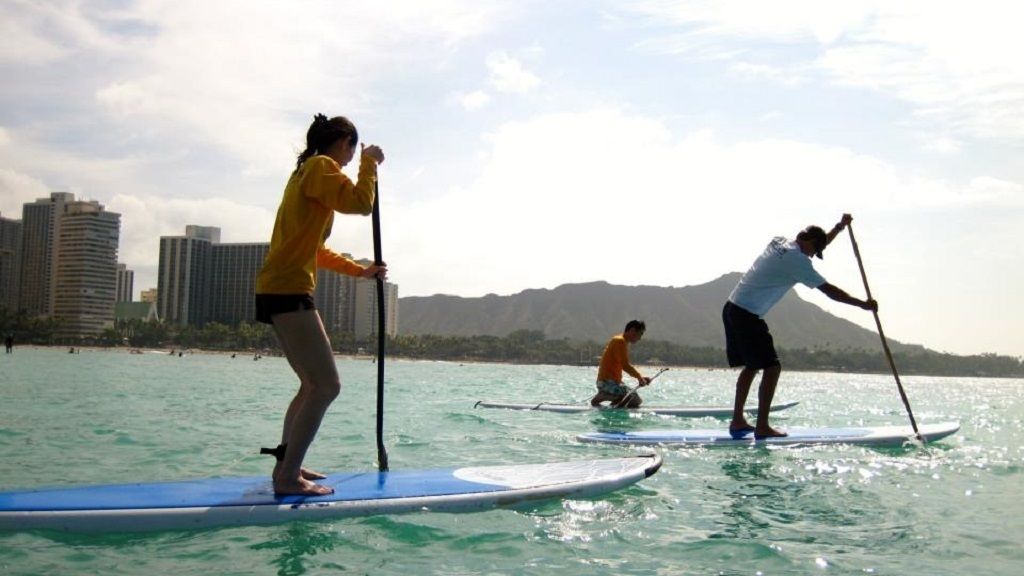 waikiki stand up paddle