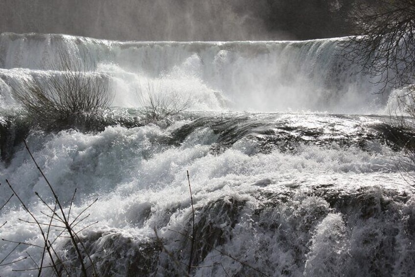 Private Krka Waterfalls Tour with Wine Tasting from Sibenik