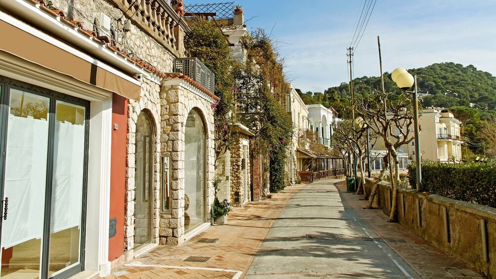 walking through an empty street in Italy