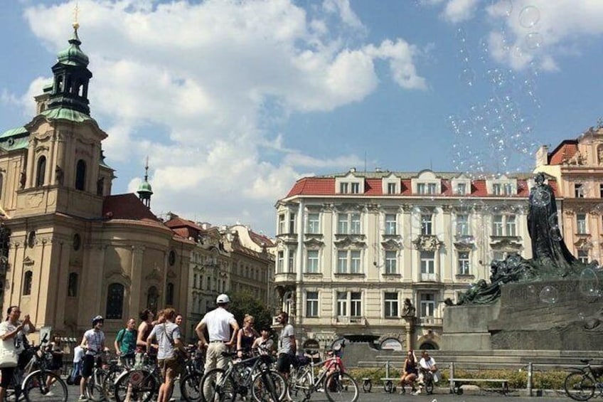 Prague Classic City Bike Tour of New and Old Town