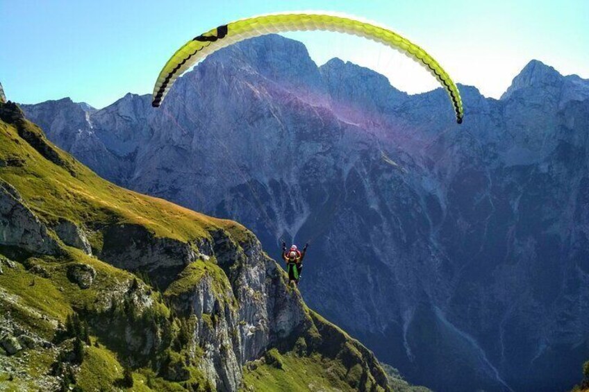 Private Paragliding Flight Experience over the Julian Alps
