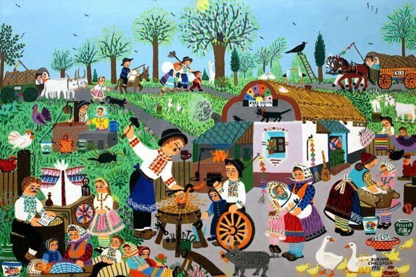 Blacksmith - Zuzana Chalupova
Source: Naive Art of Kovacica