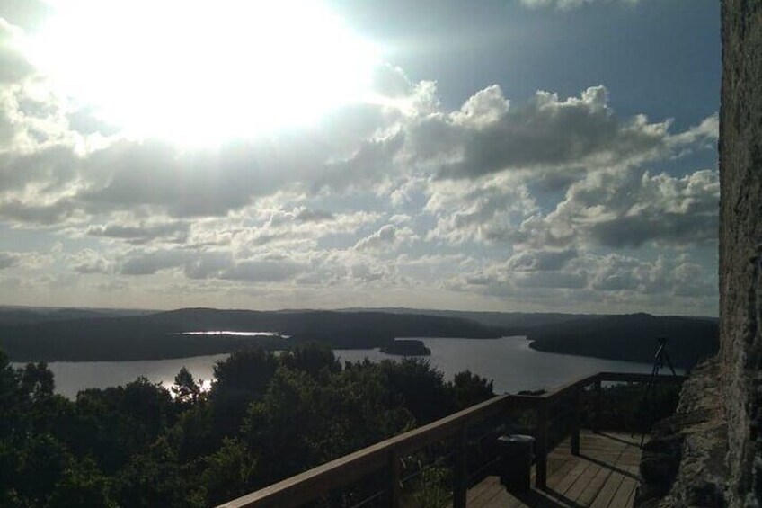 Panoramic view of Laguna de Yaxhá