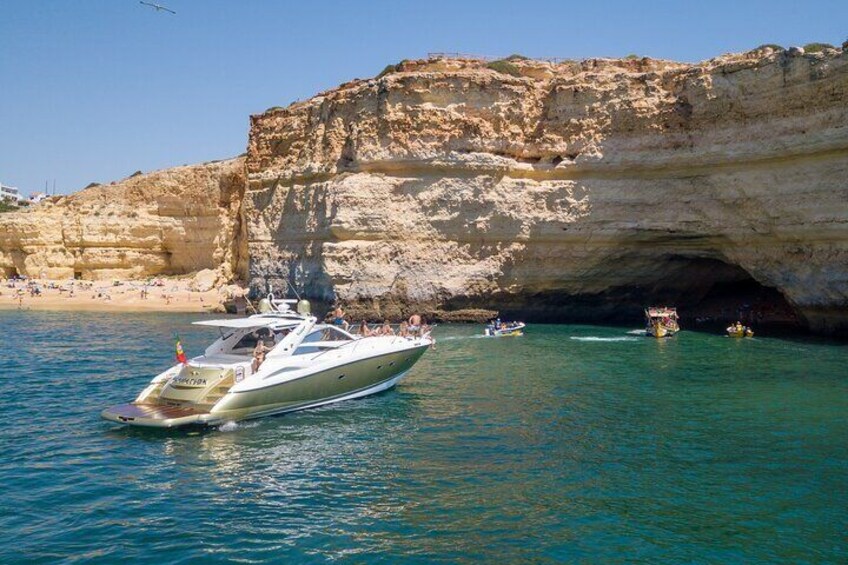 Full-Day Private Cruise in the Algarve Coast by Luxury Yacht