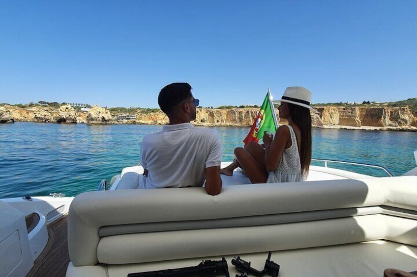 Full-Day Private Cruise in the Algarve Coast by Luxury Yacht