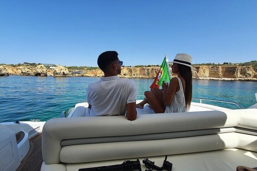 Full-Day Private Cruise in the Algarve Coast by Luxury Yacht