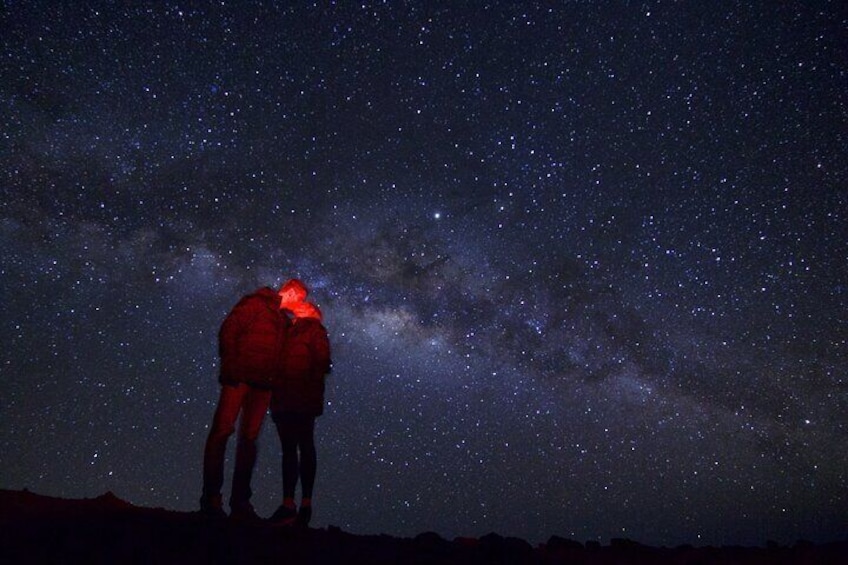 Mauna Kea Summit Sunset and Stars Free Astro Photos Hilo Kona Waikoloa Pick Up