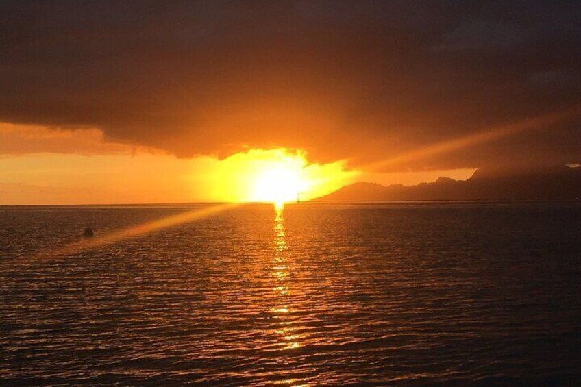 Sunset Boat Trip from Papeete