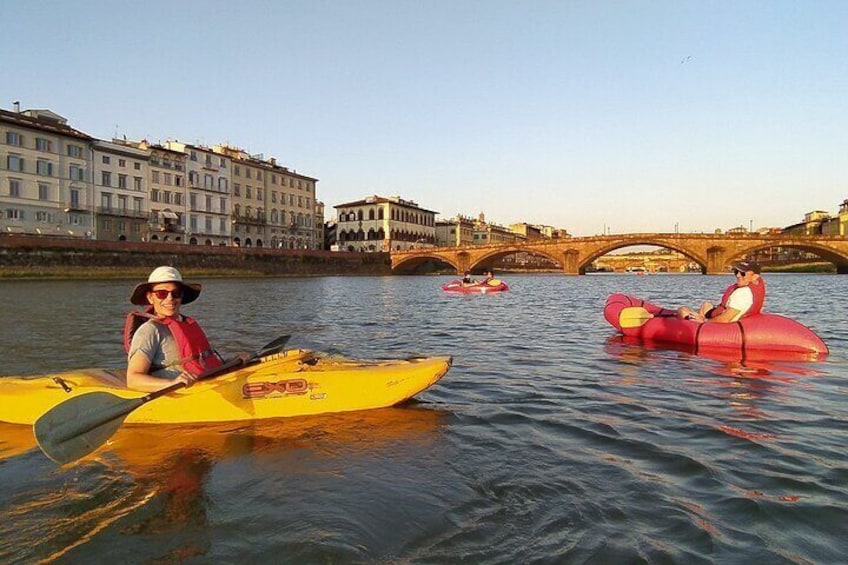 Chilling on the river Arno
