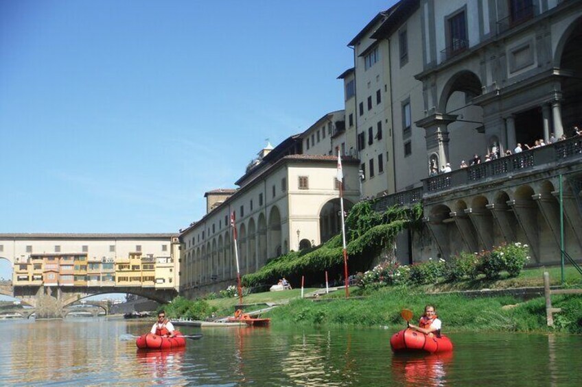 The Uffizi Gallery and the Vasari Corridr from a different perspective