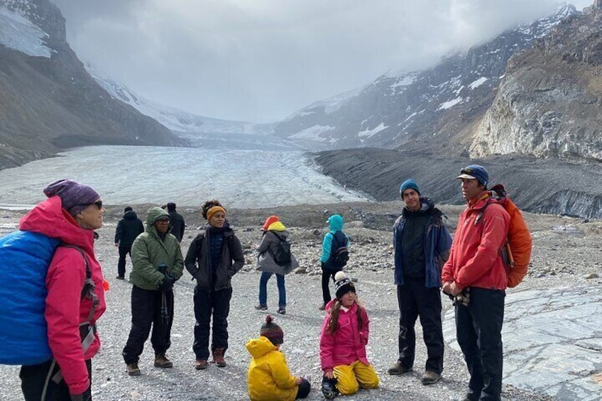 Taking a moment before we get on the glacier to acknowledge the traditional territory we operate in