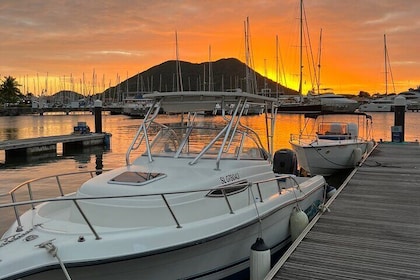 Private Sunset Cruise between Marigot Bay and Rodney Bay