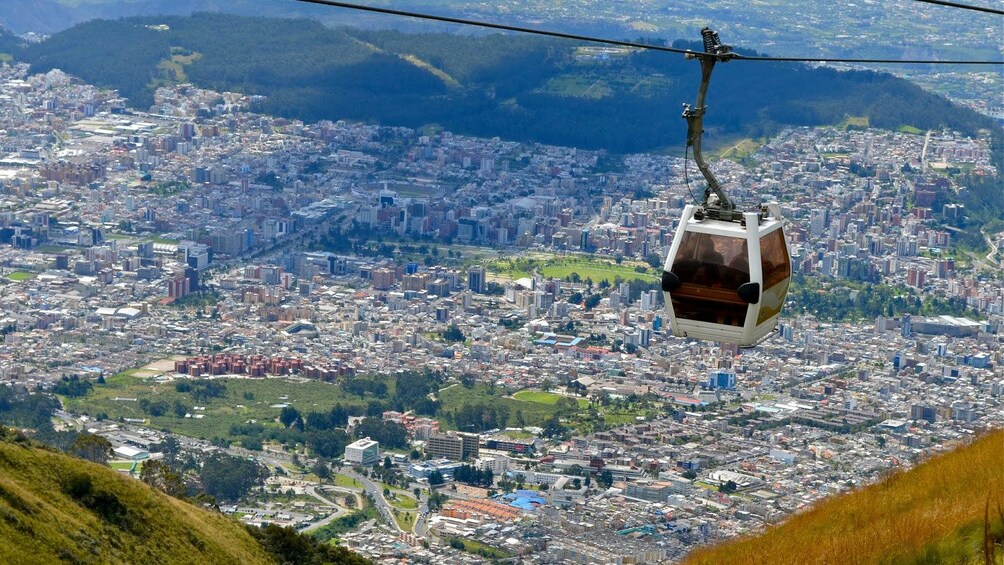 Cable car in Quito, Ecuador