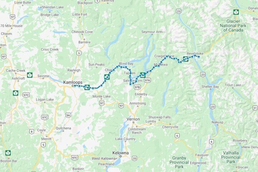 Show item 4 of 10. Listen to a Tour Guide as You Drive Between Kamloops & Revelstoke