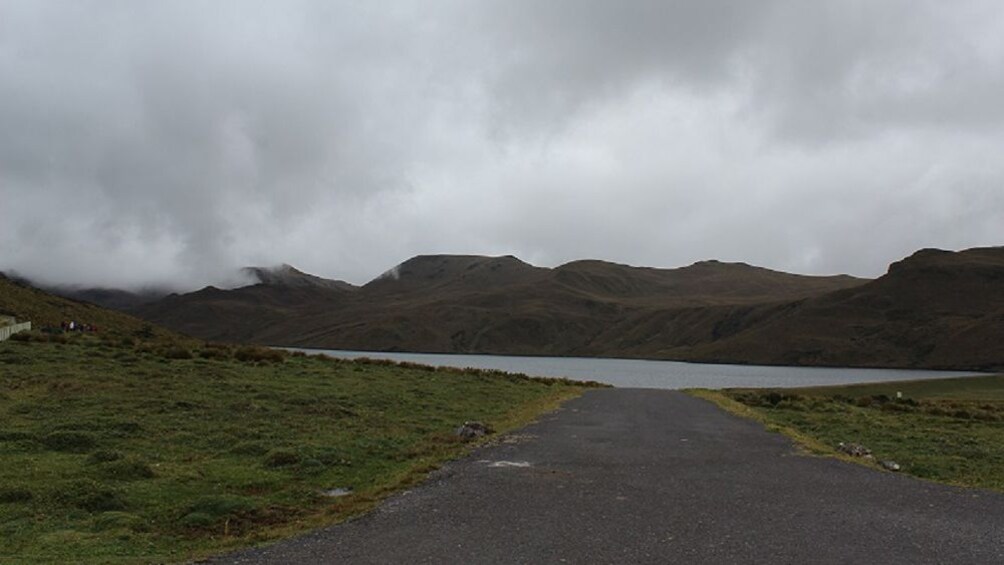 mountain view and country road