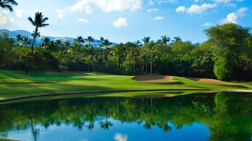 Golf course at Wailea Old Blue in Maui