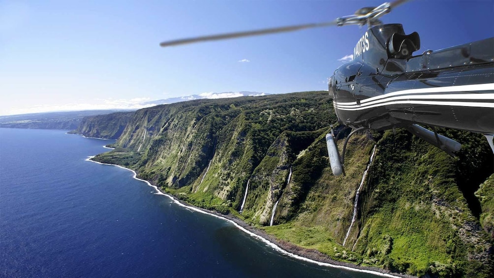View of helicopter on the Big Island 