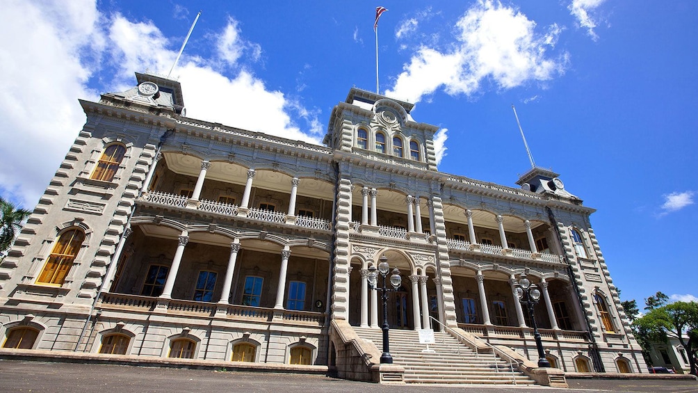 The ʻIolani Palace a royal residence of the Kalākaua Dynasty in Hawaii 