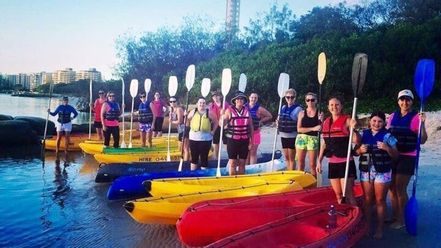 Big kayaking group ready to hit the water