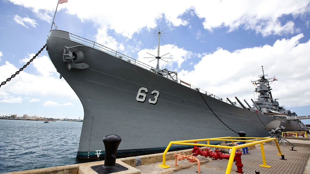 USS Missouri battleship at Pearl Harbor, Honolulu