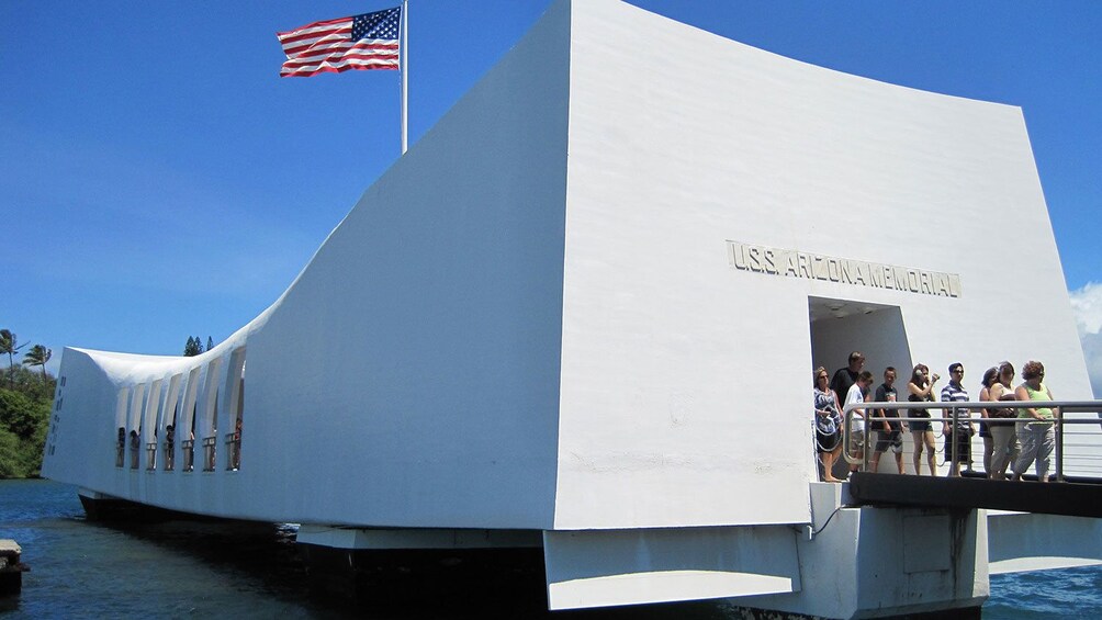 USS Arizona memorial at Pearl Harbor in Hawaii 