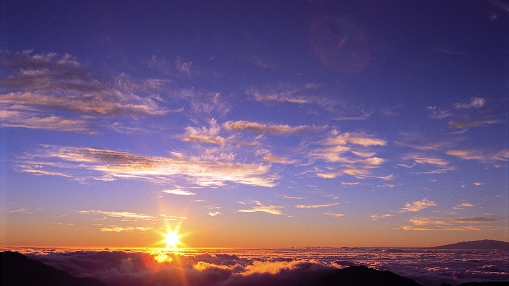 Sunrise on Haleakala Volcano in Maui