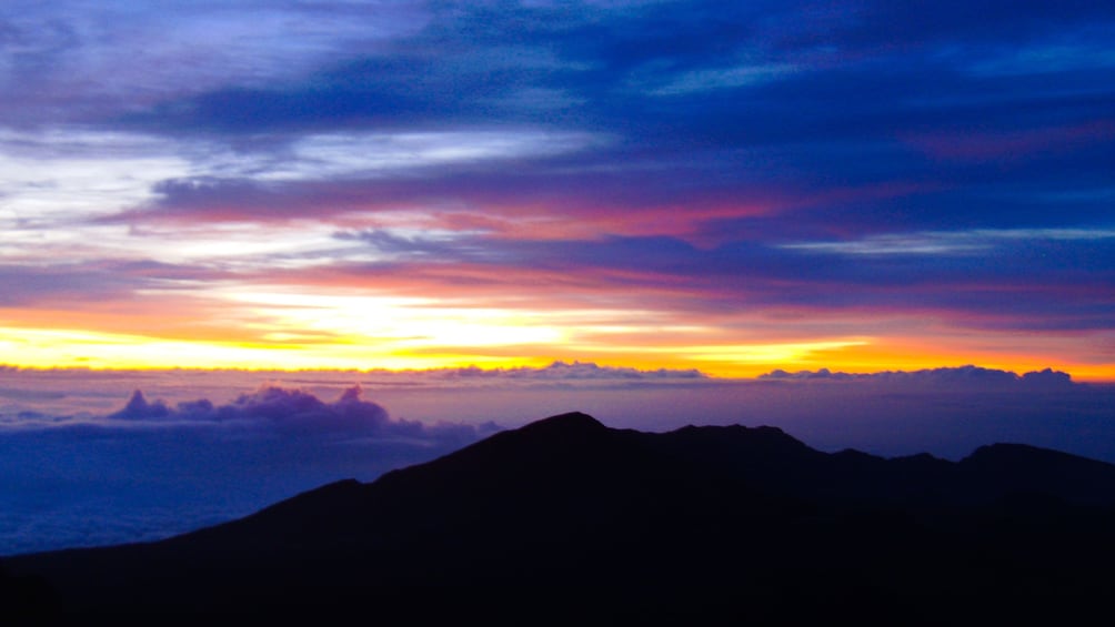 Sunrise on the Haleakala Volcano in Maui