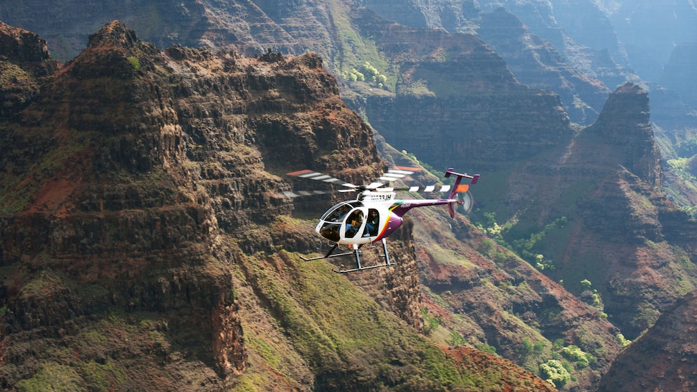 Thrilling doors-off helicopter flight over Kauai