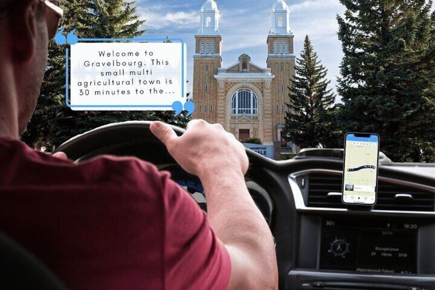 Smartphone Driving Tour between Moose Jaw and Alberta