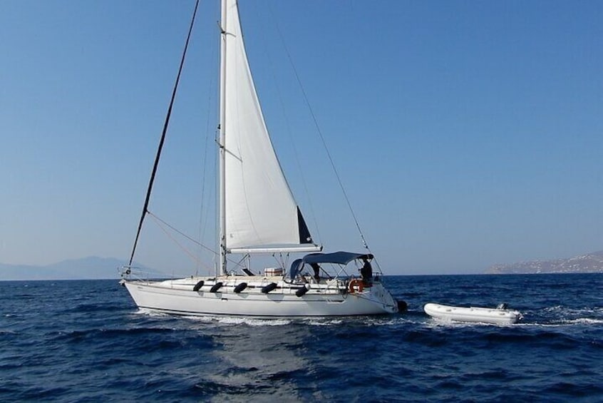 Sailing adventure with Nadia K to Delos and Rhenia Island from Mykonos