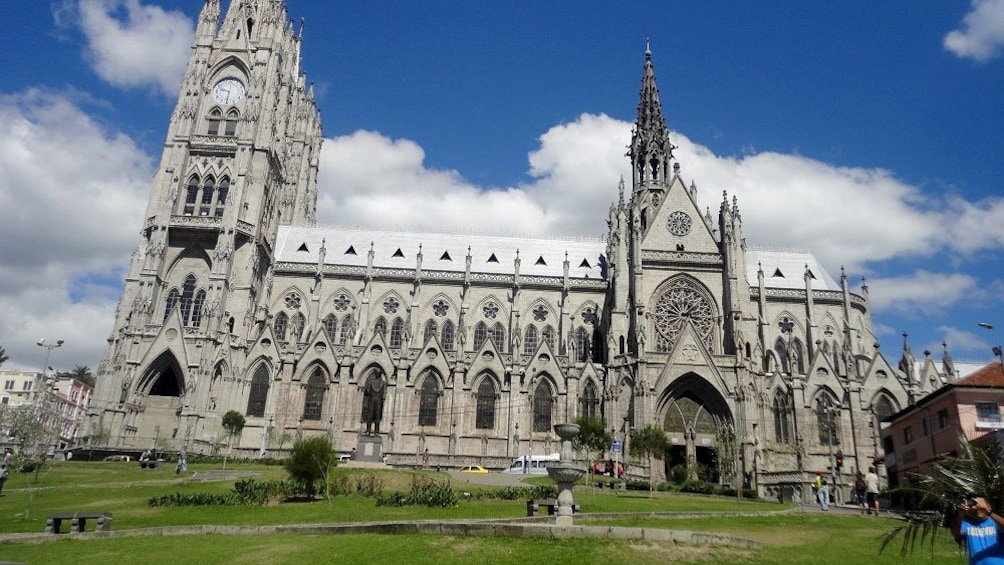 Gothic-style cathedral in Quito