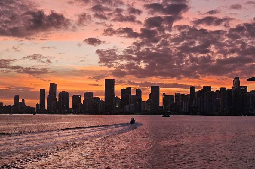 Miami Skyline Evening Cruise on Biscayne Bay 