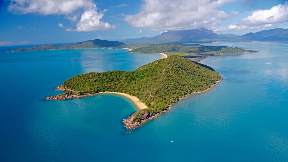 aerial view of coastal area