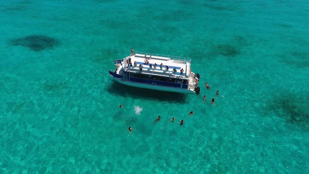 Isla Mujeres Day Trip on a Double-Decker Catamaran