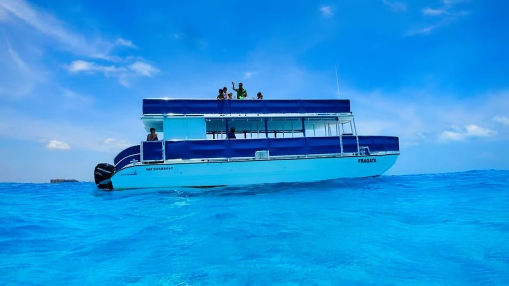 Isla Mujeres Day Trip on a Double-Decker Catamaran