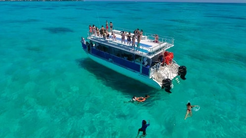 Isla Mujeres Day Trip on a Double-Decker Catamaran