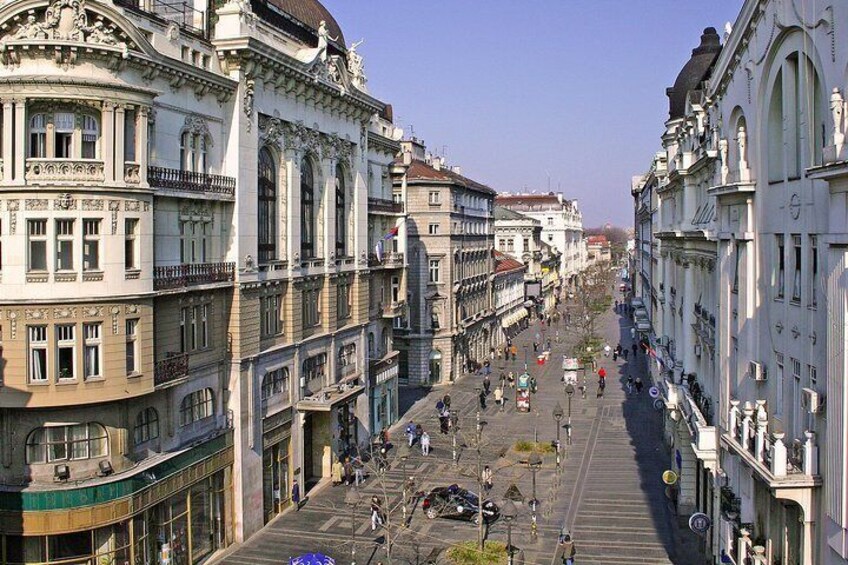 Knez Mihajlova pedestrian street - the main artery of Belgrade