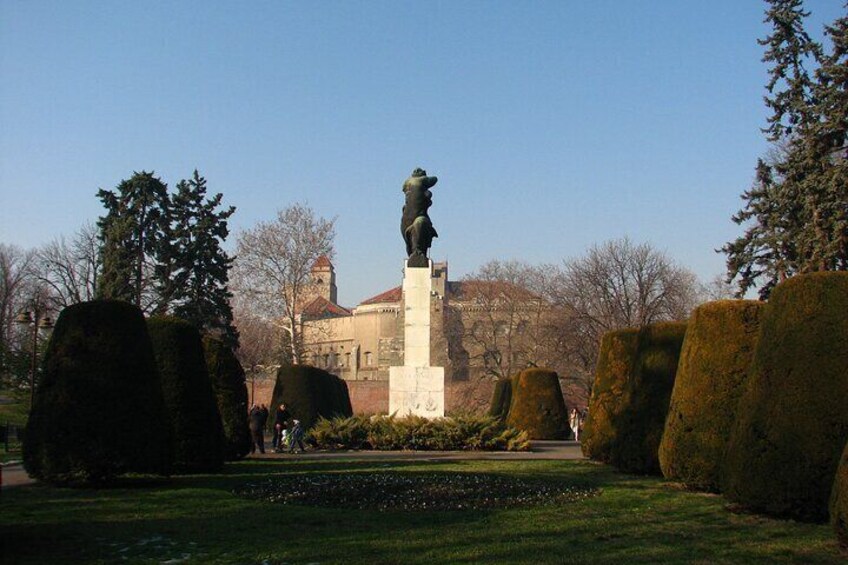 A la France - french garden and Monument of Gratitude to France in Kalemegdan park