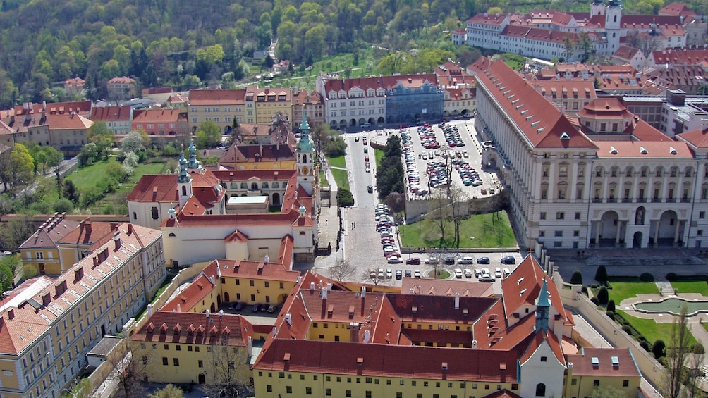 aerial view of city