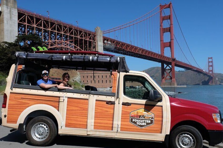 Open-sided touring van for great views of the city!