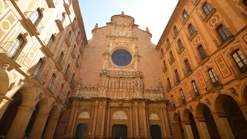 Facade of Montserrat cathedral