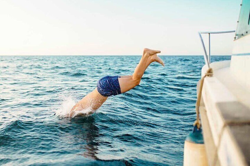 jump in the water :)